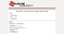 Desktop Screenshot of neutral-solution.cz
