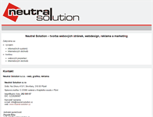 Tablet Screenshot of neutral-solution.cz